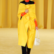 A model presents a creation from the Prada Spring/Summer 2021 women's collection during fashion week in Milan, Italy, in this handout photo released on September 24, 2020.
